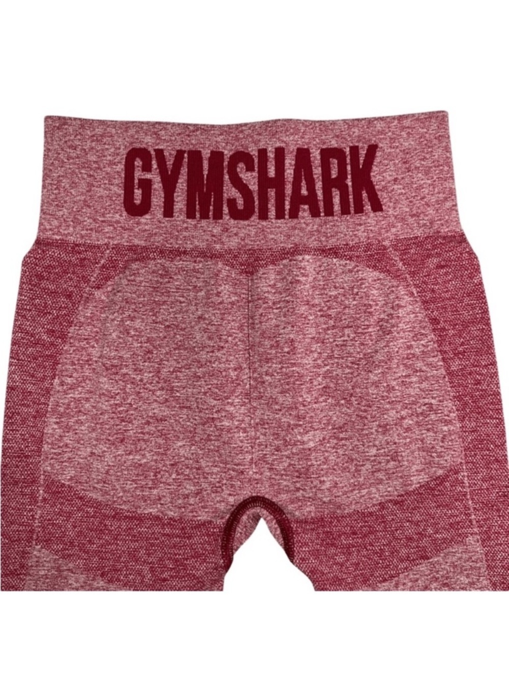 GYMSHARK Flex High Waisted Leggings Burgundy Pink Marl Small